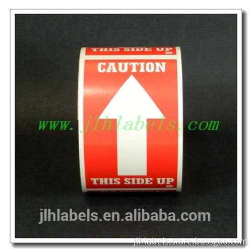 This side up label ,5x3 ,500 labels/roll,semi-glossy